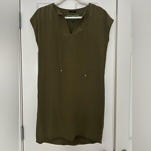 Vintage C. Wonder Olive Silk Tunic Dress - XS